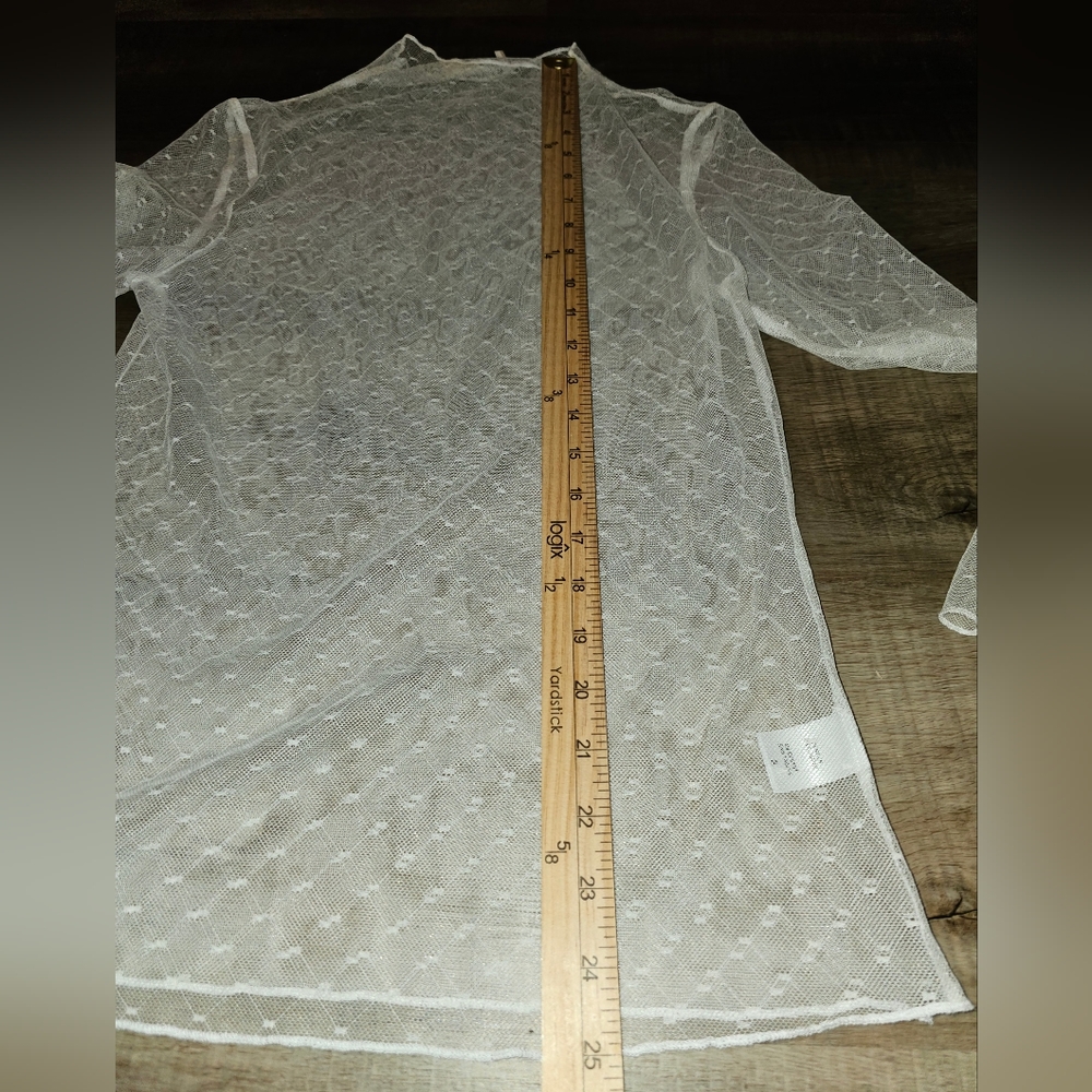 Show me your Mumu, Women's Size Small Sheer Blouse - Picture 6 of 10